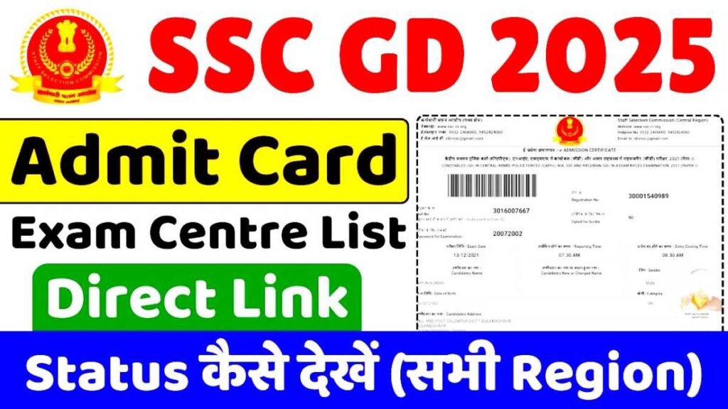 SSC GD Admit Card